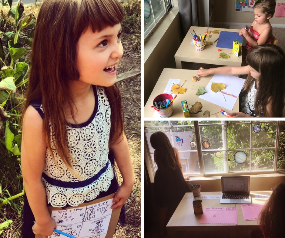 A Day of Homeschool Kindergarten, From My Daughter's Point of View