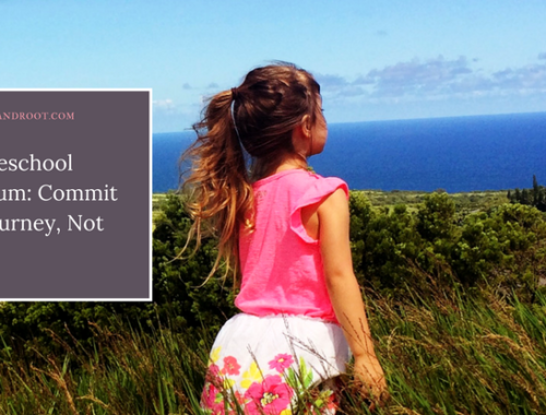 on homeschool curriculum: commit to the journey, not the map