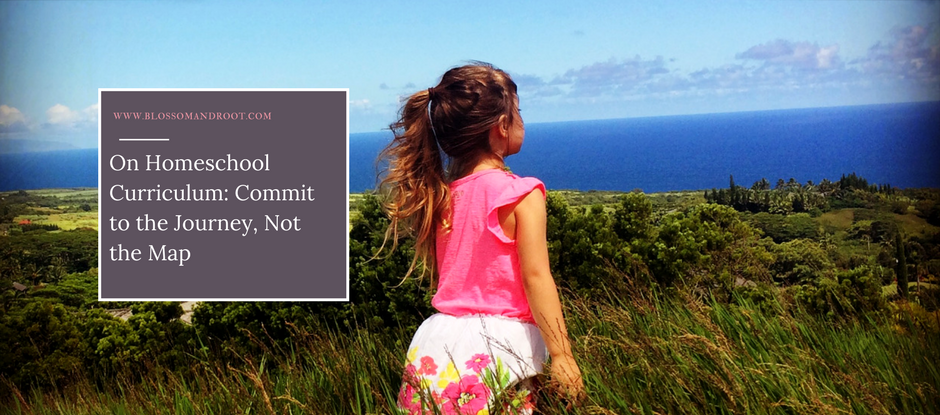 on homeschool curriculum: commit to the journey, not the map