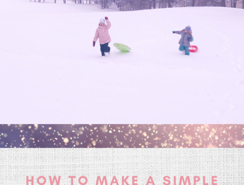 how to make a simple winter playscape