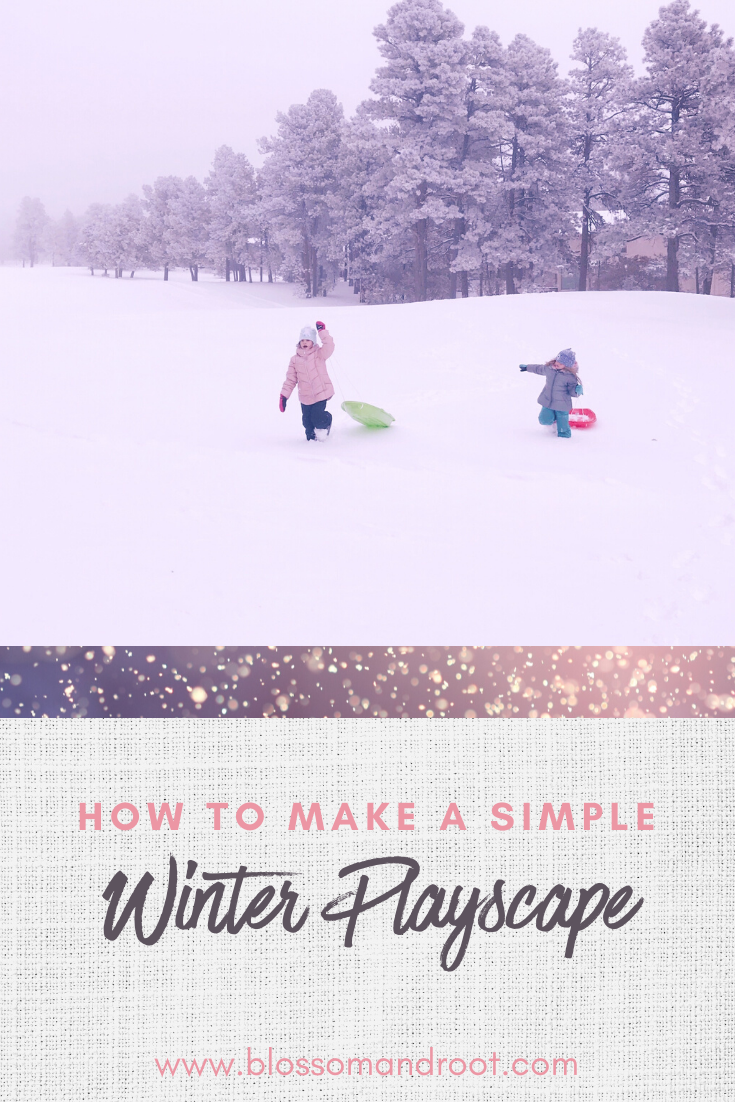 how to make a simple winter playscape